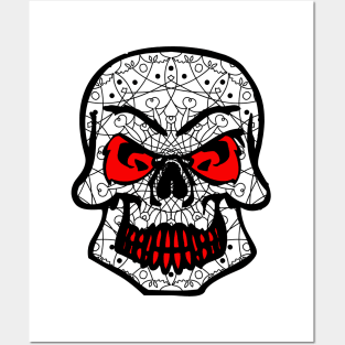 Skull Classic Pattern Posters and Art